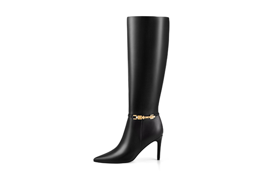 Black Knee-High Boot – Harper