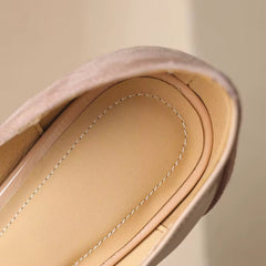 Blush Pink Two-Tone Leather Pump – Verona