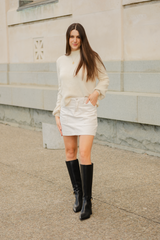 Tess Gold Pin long boot WIDE