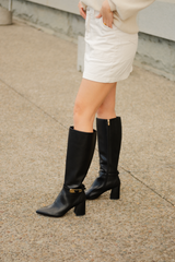 Tess Gold Pin long boot WIDE