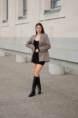 Tess Gold Pin long boot WIDE