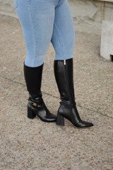 Tess Gold Pin long boot WIDE