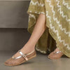 White Mesh Flats - Sienna