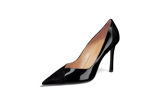 Blush Pink Two-Tone Leather Pump – Verona