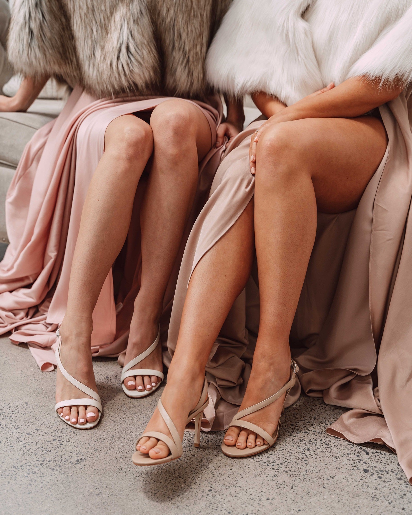 Ariana Strappy Sandal White Heels by Sole Shoes NZ H18-36