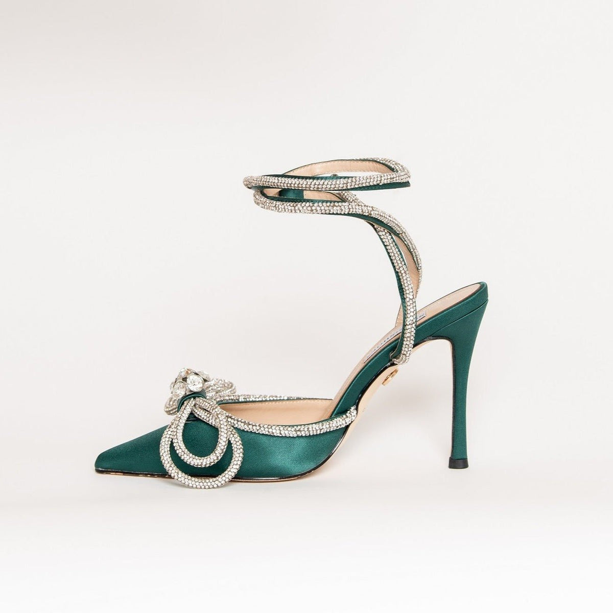 Brooke Heel Emerald Green 10cm Heels by Sole Shoes NZ H23-36