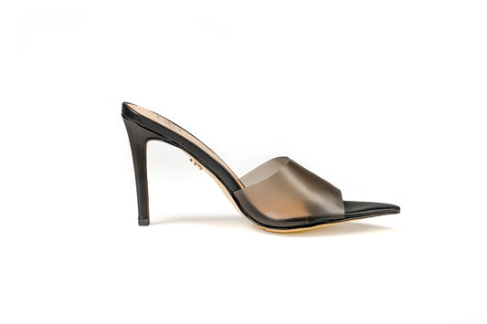 Court Mule Heel Black Heels by Sole Shoes NZ H21-36