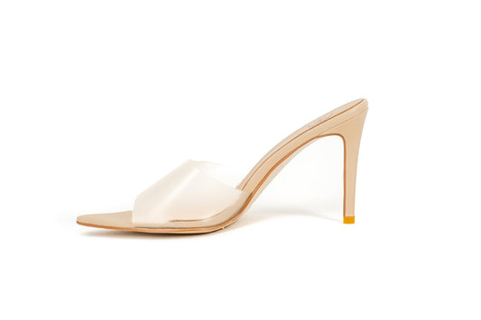 Court Mule Heel Nude Heels by Sole Shoes NZ H21-36 2000