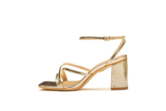 Ky Sandal Heel Gold Heels by Sole Shoes NZ H22-36