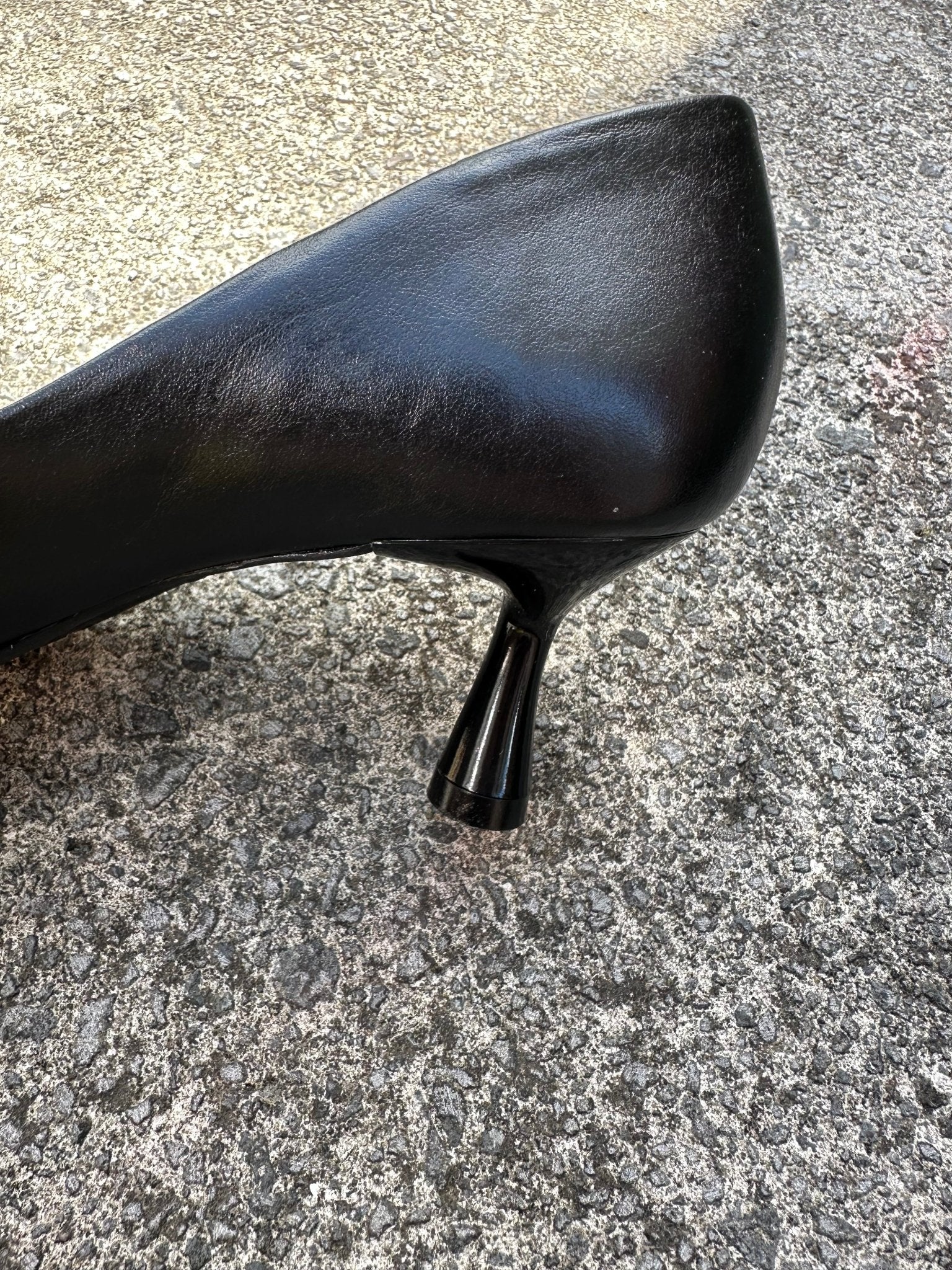 Macy Kitten Heel Black Heels by Sole Shoes NZ H30B-36