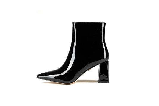 Nicola Ankle Boot Black Boots by Sole Shoes NZ AB16-36