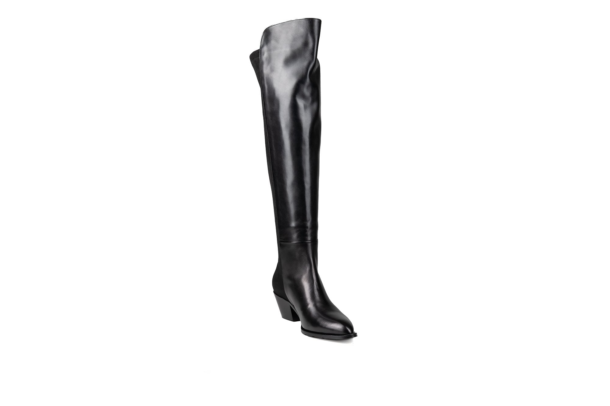 Selena Knee High Boot Black Boots by Sole Shoes NZ LB6-36W