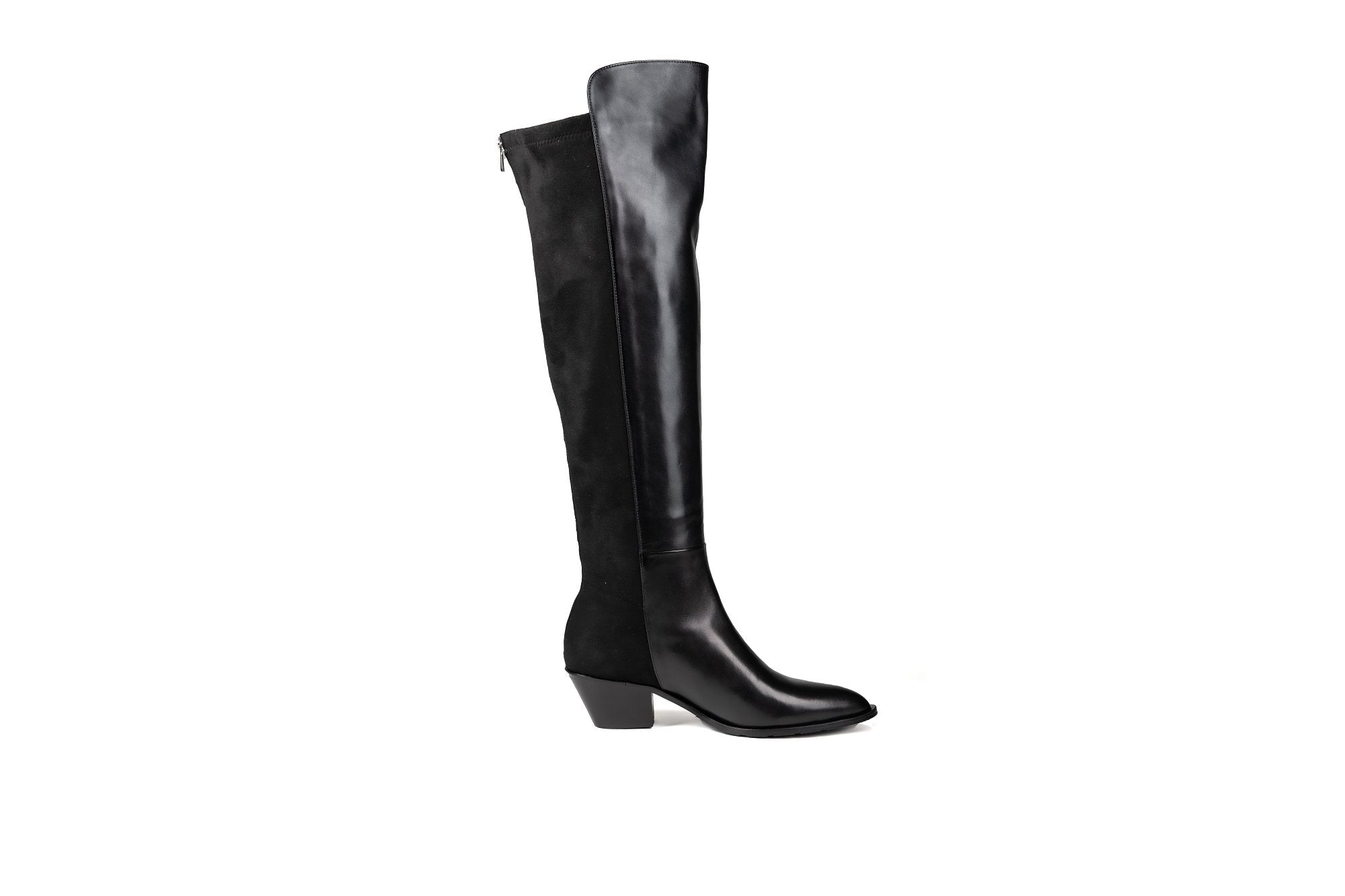 Selena Knee High Boot Black Boots by Sole Shoes NZ LB6-36W