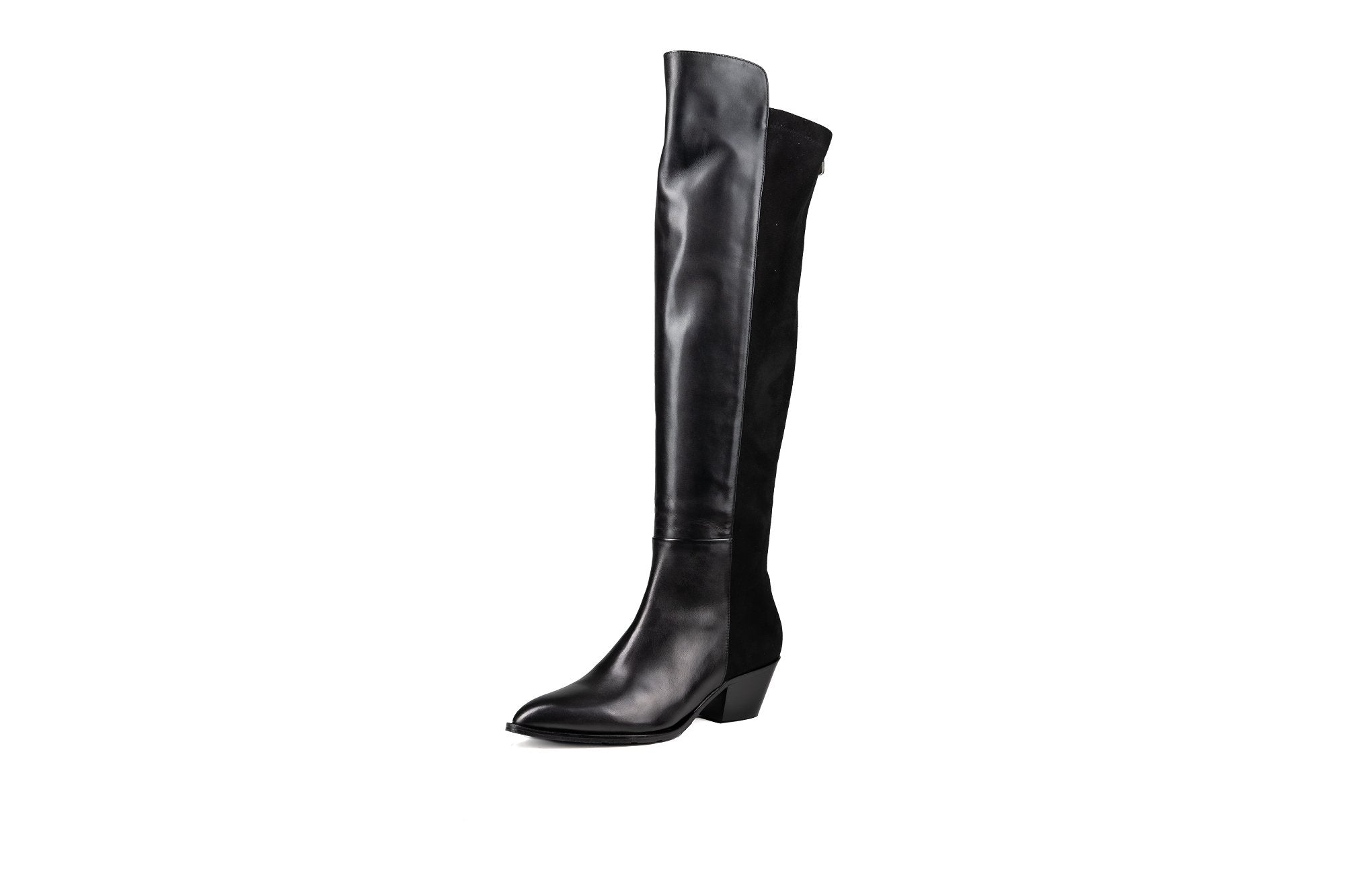 Selena Knee High Boot Black Boots by Sole Shoes NZ LB6-36W