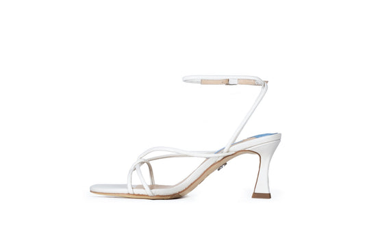 Swan Heel White Bridal by Sole Shoes NZ BH1-36