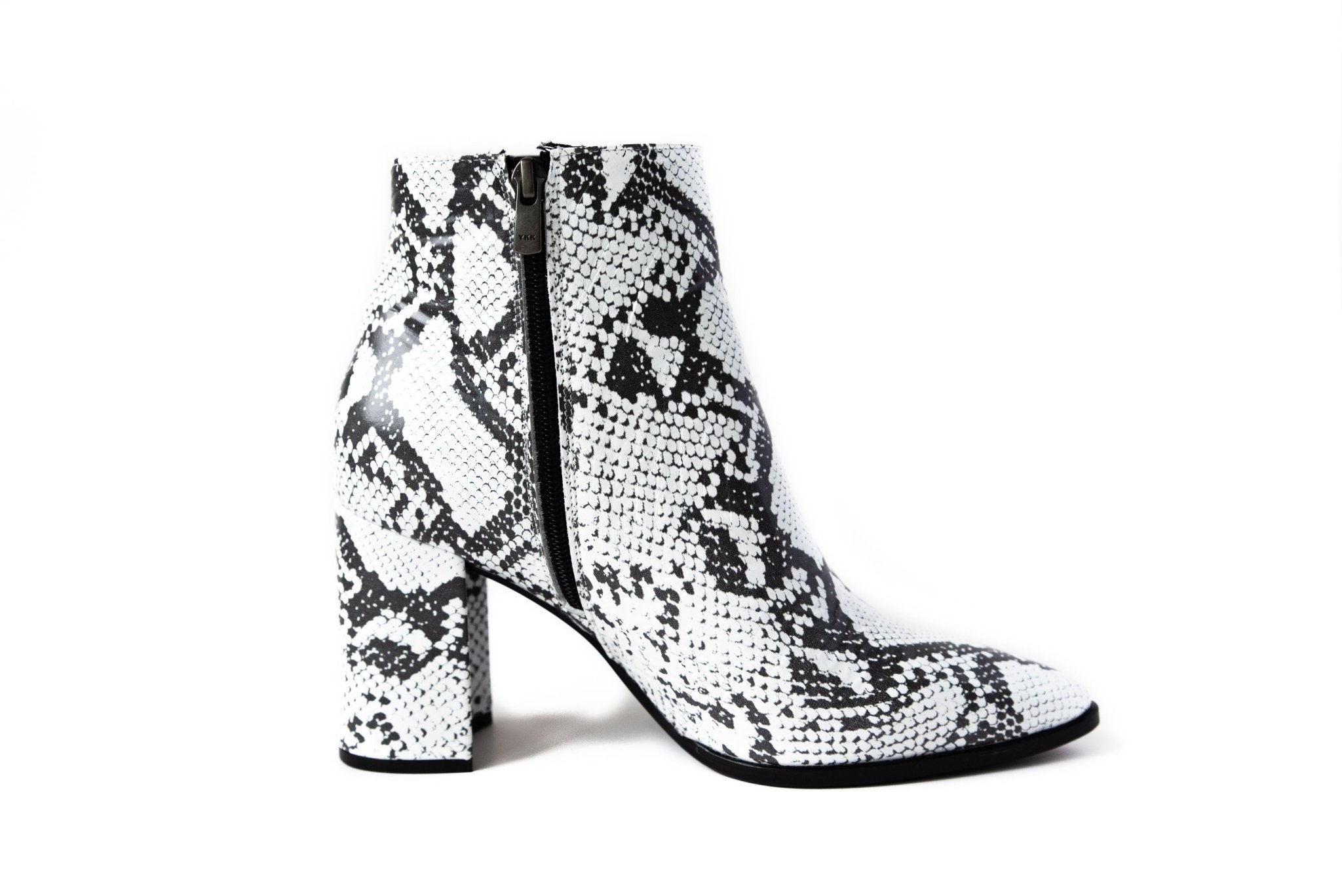 Viper White Ankle Boot Boots by Sole Shoes NZ AB7-35