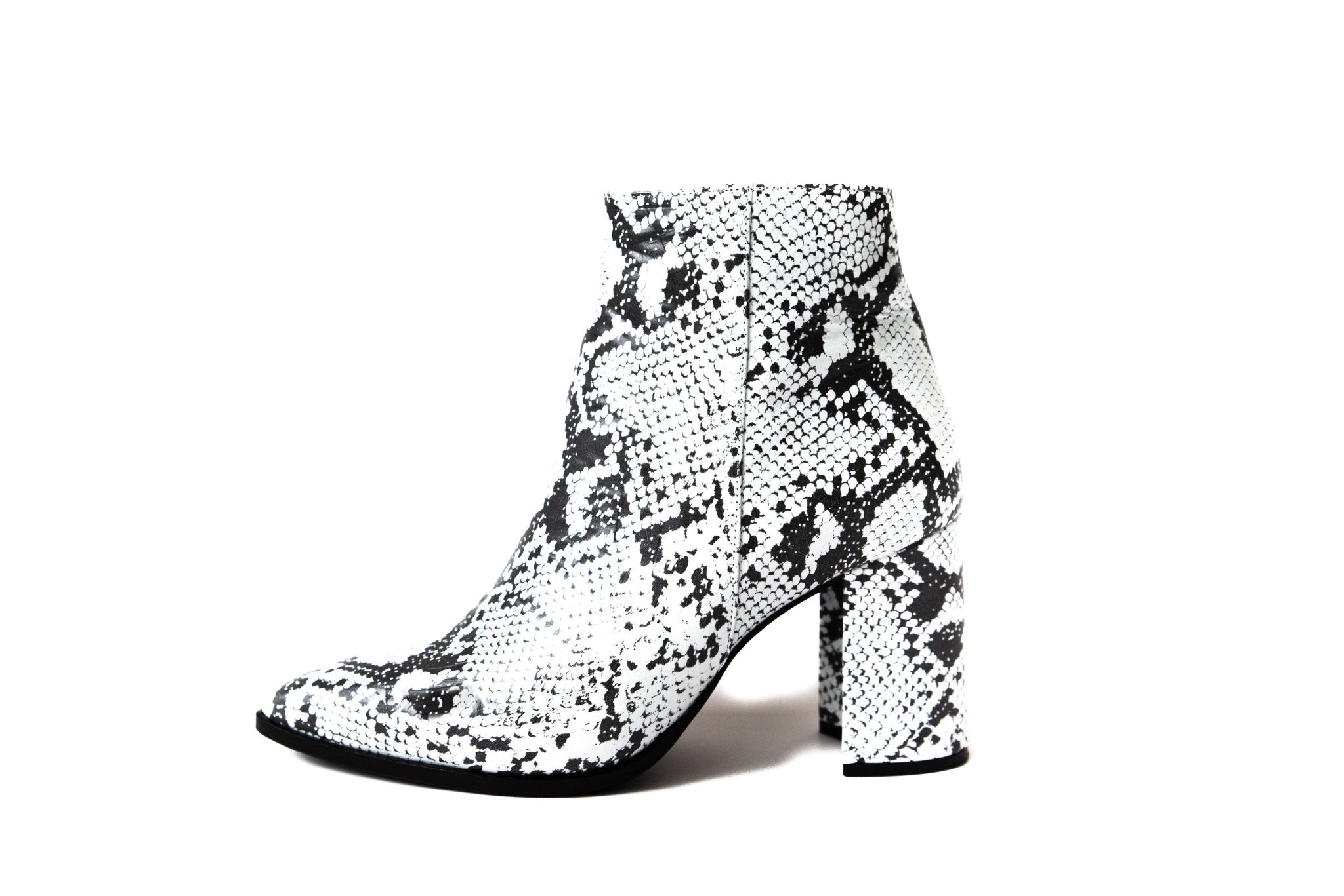 Viper White Ankle Boot Boots by Sole Shoes NZ AB7-35